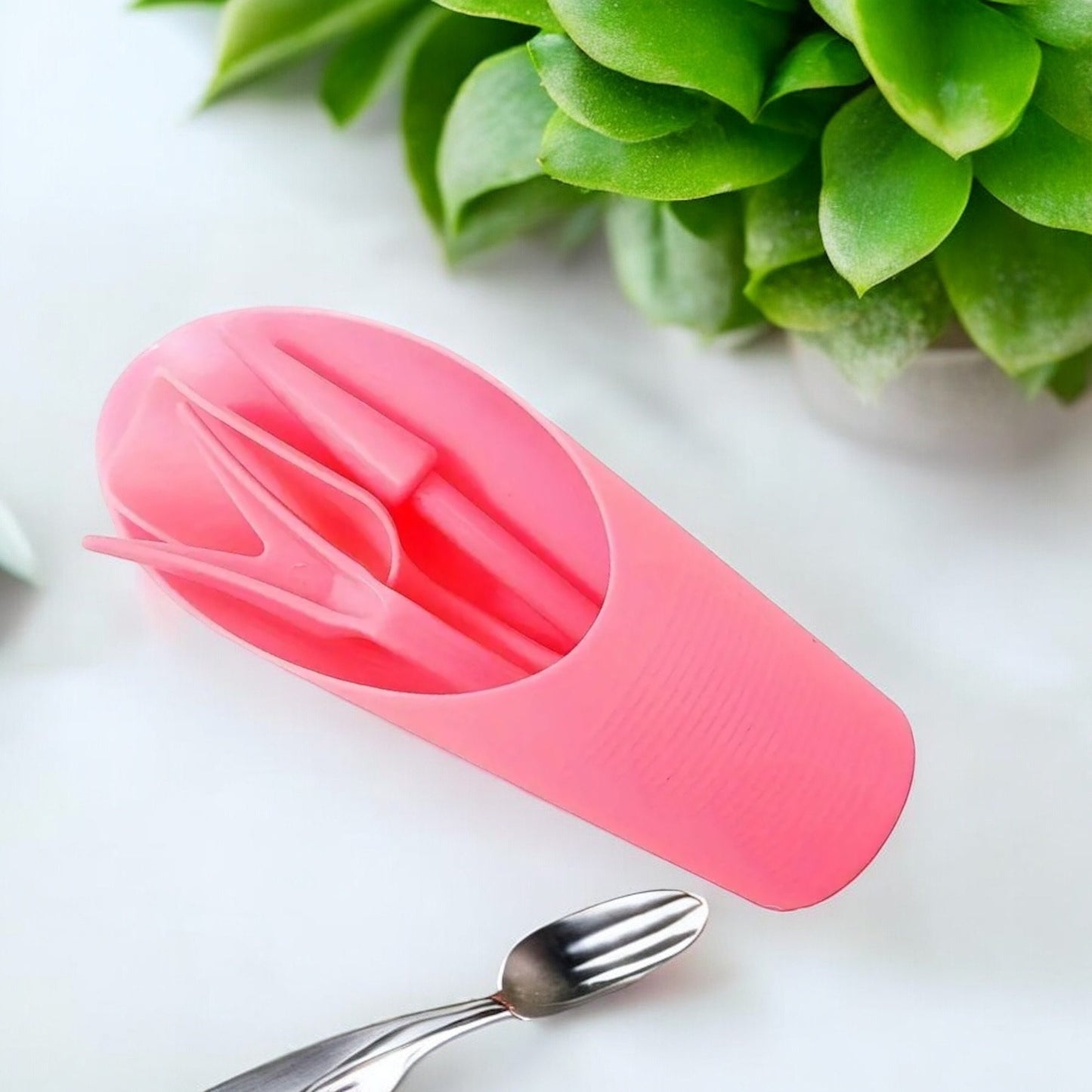 Soil Scoop Pink Gardening Set Gift for Gardener Mini Garden Tools